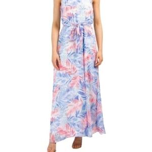 Nicole Miller watercolor Pastel Sleeveless hi lo Fairy Dress whimsy pink NWT M 8